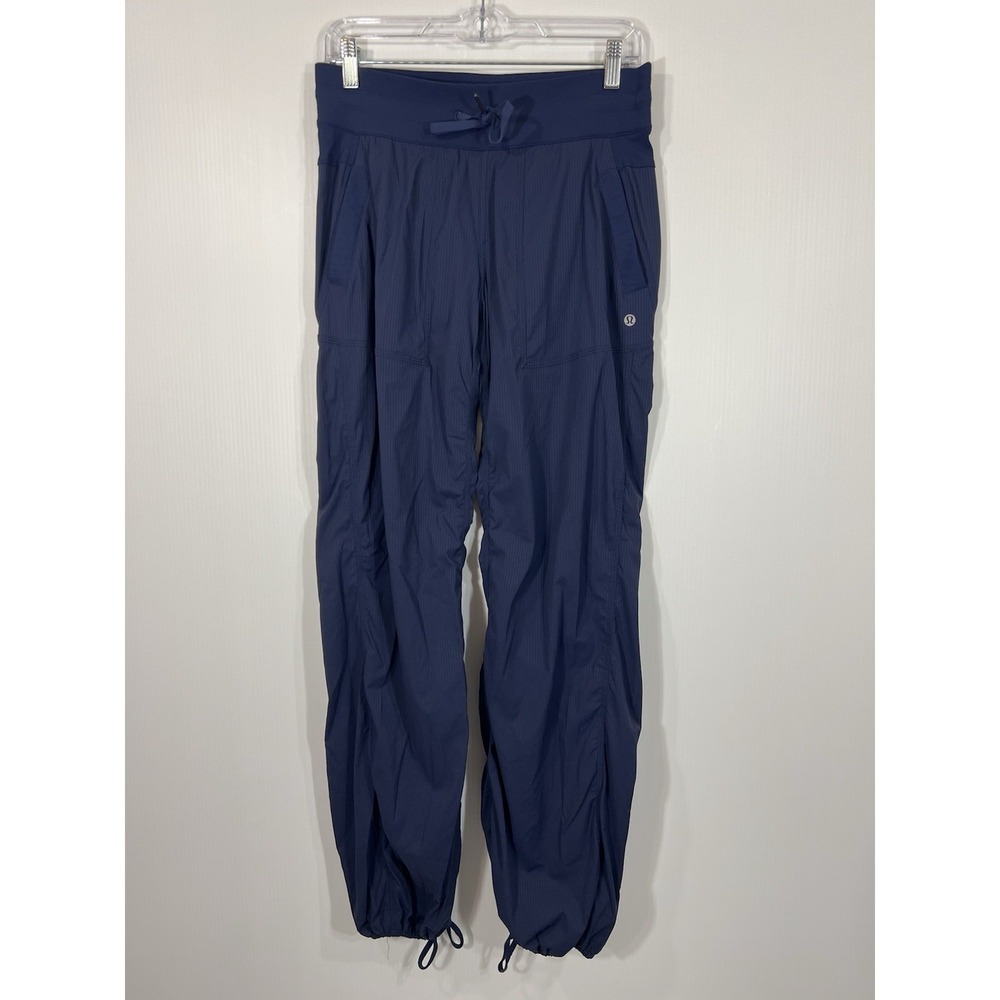Lululemon Dance Studio Pants Size 6 Blue Mid Rise Parachute Jogger Lightweight